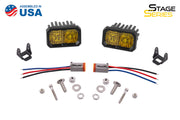 Diode Dynamics Stage Series 2 In LED Pod Sport - Yellow Flood Standard ABL (Pair)